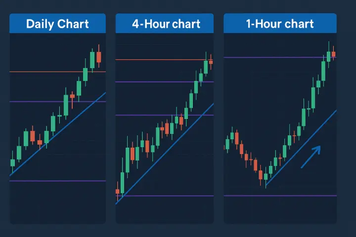 Chart of Multi time frame analysis
